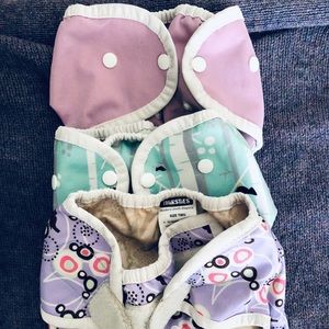 Cloth diaper bundle girls inserts and covers